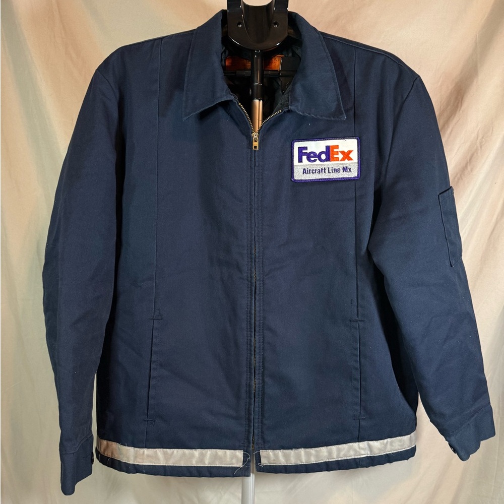 FedEx Aircraft Line MX Work Jacket by Red‎ Kap – Navy 🇺🇸✈️